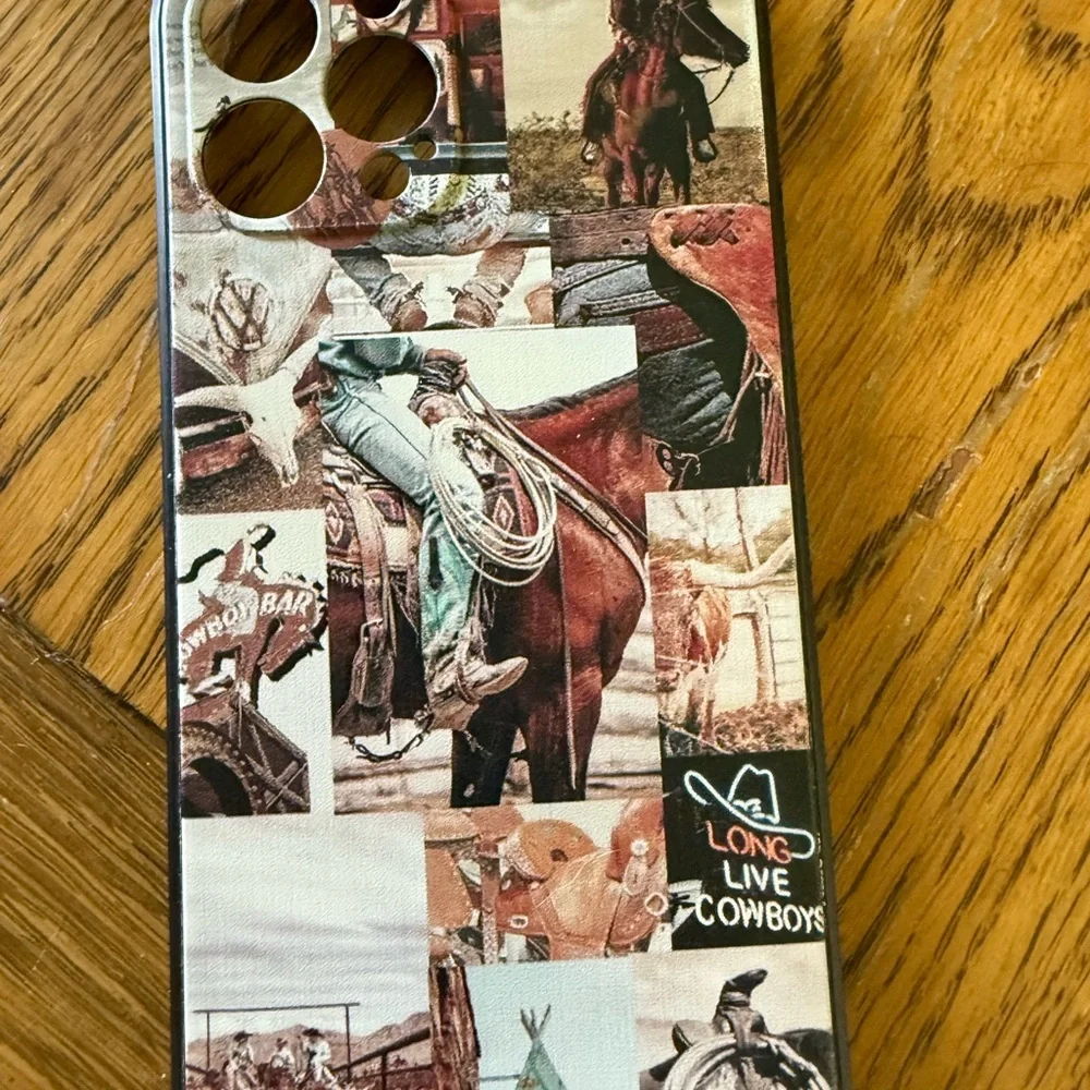 Western Cowboy Collage Phone Case/Cover 15 Pro Max Silicone